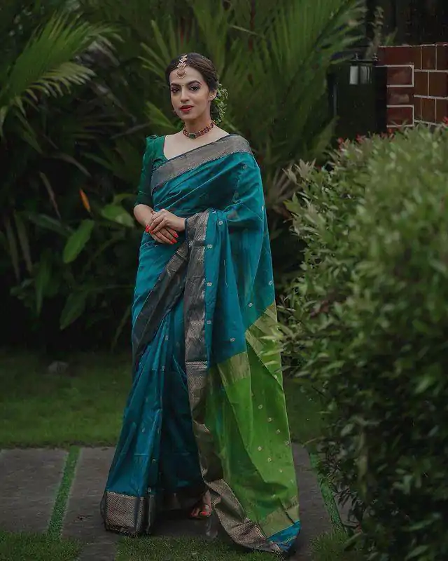 KP 5058 Blue Color Soft Lilan Slab Weaving Work Saree Casual, Party Wear, Wedding, Events Etc. Expected Delivery 4-6 Working Days @1499/- | Bollywood Sarees, Creative Sarees, Designer Sarees, Embroidered Sarees, Ethnic Saree, Modern Digital sarees, Party Wear Sarees, Sarees