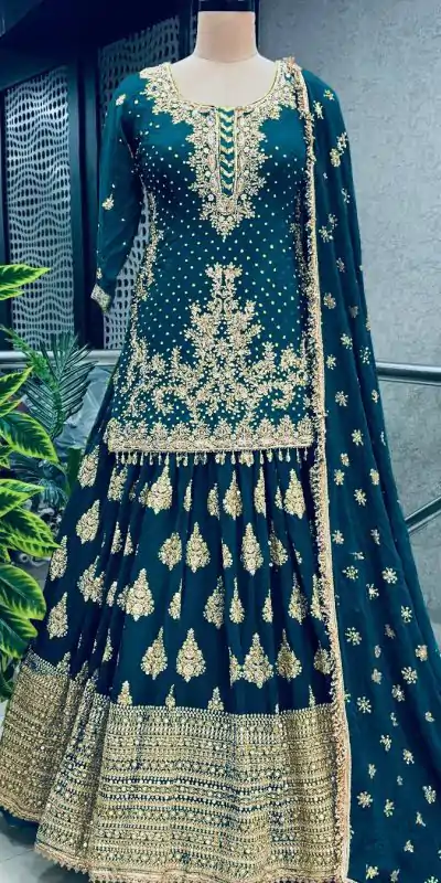 NSR 806 Royal Blue Color Pure Chinnon Silk Embroidery Lehenga Choli Casual, Party Festive, Events Etc. Expected Delivery 4-6 Working Days @2199/- | Bollywood Lehenga, Creative Lehenga, Designer Lehenga, Embroidered Lehenga, Lehenga, Party Wear Lehenga, Straight Suits