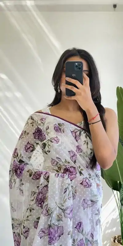 SC 282 Purple Color Pure Soft Georgette Silk Design All Over Saree , Party Wear, Events, Festivals Expected Delivery 4-6 Working Days 1649/- | Bollywood Sarees, Creative Sarees, Designer Sarees, Embroidered Sarees, Ethnic Saree, Modern Digital sarees, Party Wear Sarees, Sarees