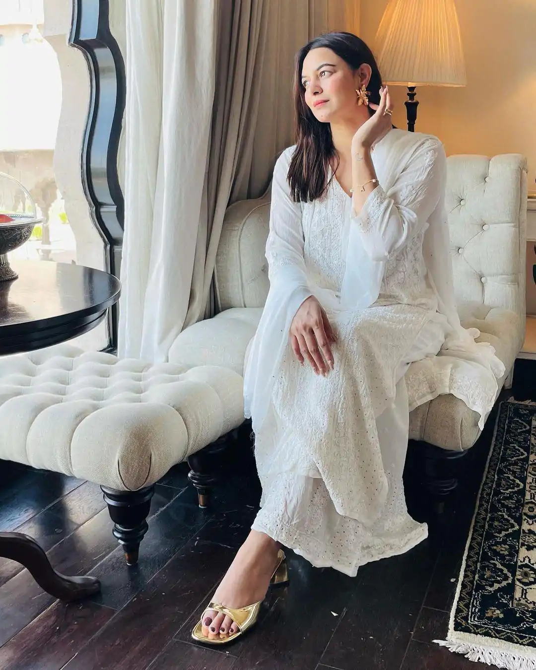 BE 246 White Color Delta Cotton Thread Embroidery Salwar Suit Wedding, Party, Festive events, etc.  Expected Delivery  4-6 Working Days @1999/- | Casual Suits, Creative suits, Designer Suits, Palazzo Suits, Party Wear Suits, Patiala Suits, Salwar suit, Straight Suits
