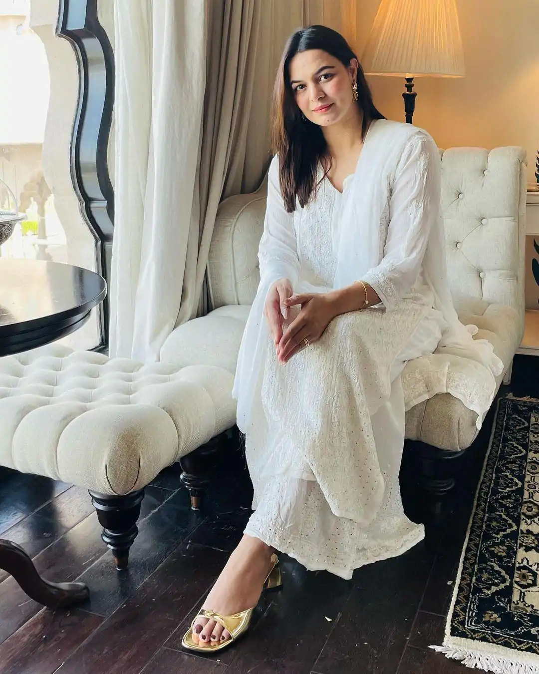 BE 246 White Color Delta Cotton Thread Embroidery Salwar Suit Wedding, Party, Festive events, etc.  Expected Delivery  4-6 Working Days @1999/- | Casual Suits, Creative suits, Designer Suits, Palazzo Suits, Party Wear Suits, Patiala Suits, Salwar suit, Straight Suits