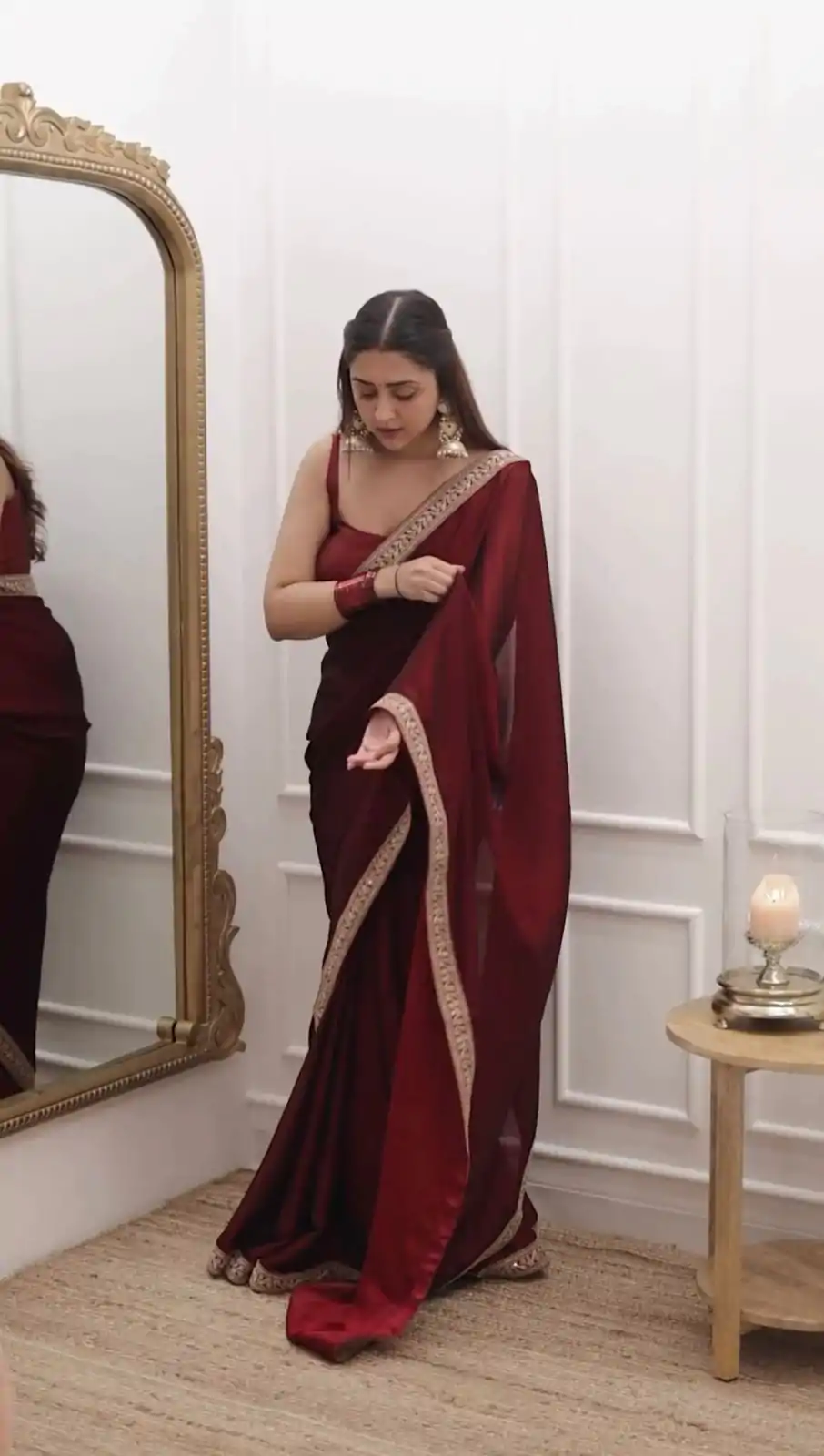 KD 480 Maroon Color Tabby Silk Thread Sequence Work Saree Casual, Party Wear, Wedding, Events Etc. Expected Delivery 4-6 Working Days @1799/- | Bollywood Sarees, Creative Sarees, Designer Sarees, Embroidered Sarees, Ethnic Saree, Modern Digital sarees, Party Wear Sarees, Sarees