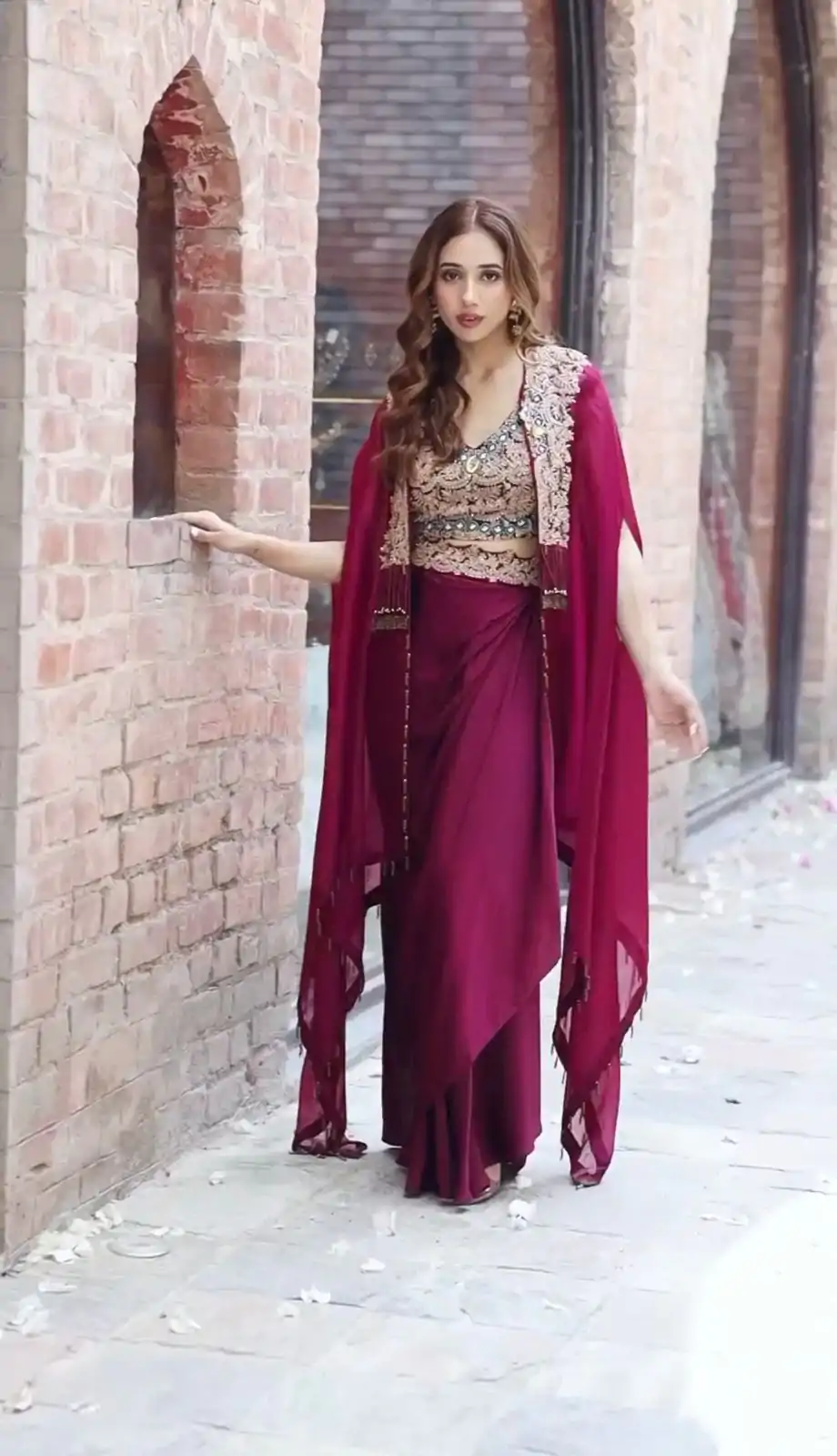 KD 1358 Wine Color Organza silk Thread Sequence Dhoti Salwar Casual, Party Wear, Wedding, Events Etc. Expected Delivery 4-6 Working Days @1849/- | Jump Suits, Casual Suits, Creative suits, Designer Suits, Palazzo Suits, Party Wear Suits, Patiala Suits, Salwar suit, Straight Suits