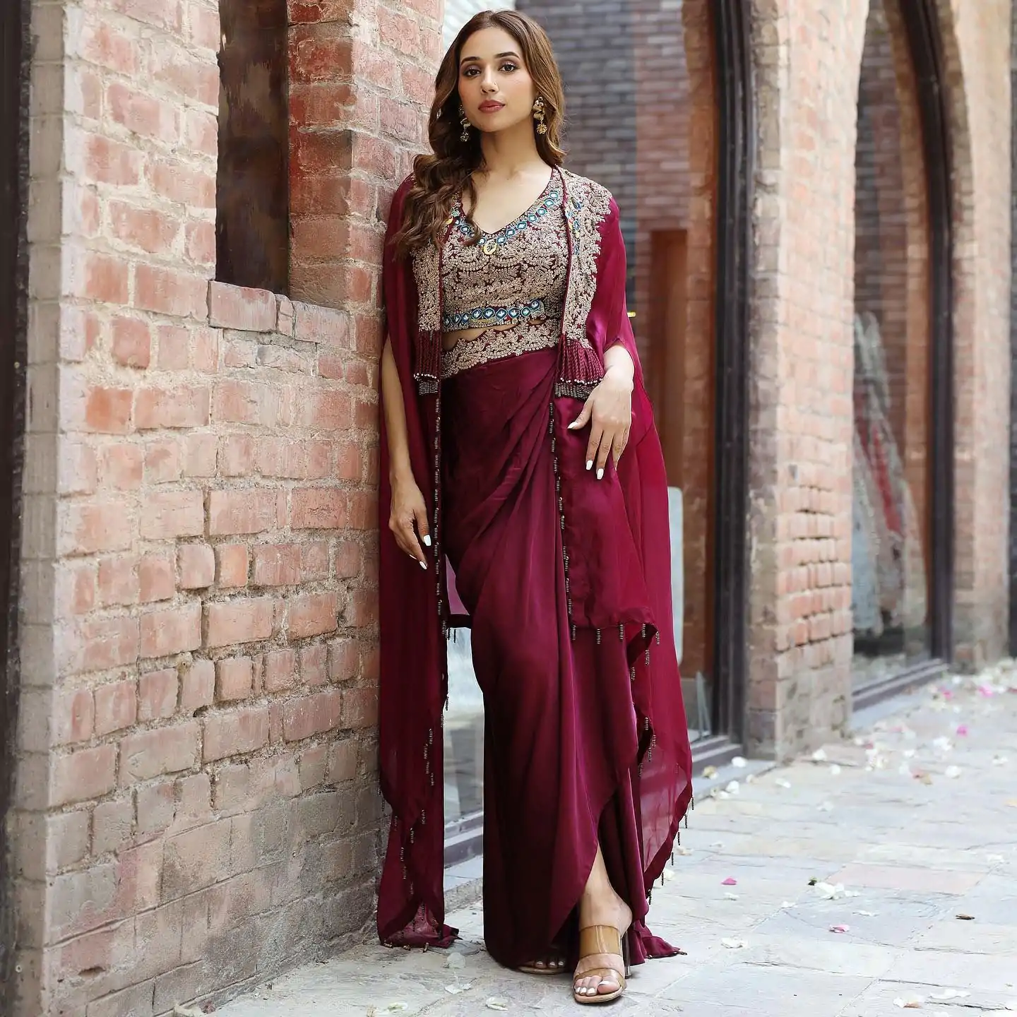 KD 1358 Wine Color Organza silk Thread Sequence Dhoti Salwar Casual, Party Wear, Wedding, Events Etc. Expected Delivery 4-6 Working Days @1849/- | Jump Suits, Casual Suits, Creative suits, Designer Suits, Palazzo Suits, Party Wear Suits, Patiala Suits, Salwar suit, Straight Suits