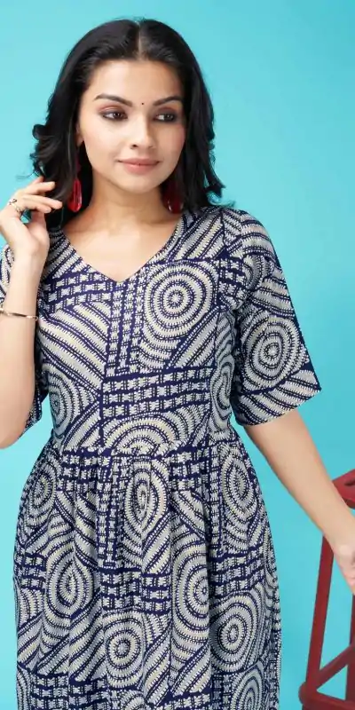 MC 1020 Blue Color Rayon Foil Print With Dori Pattern Gown Casual, Party Wear, Wedding, Events, Festivals Wear Expected Delivery 4-6 Working Days @1369/- | Bollywood Gowns, Creative Gowns, Designer Gowns, Embroidered Gowns, Gowns, Party Wear Gowns