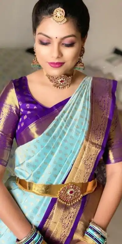 KP 4015 Blue Color Soft Lichi Silk Jacquard On All Over Saree Casual, Party Wear, Wedding, Events Etc. Expected Delivery 4-6 Working Days @1499/- | Bollywood Sarees, Creative Sarees, Designer Sarees, Embroidered Sarees, Ethnic Saree, Modern Digital sarees, Party Wear Sarees, Sarees