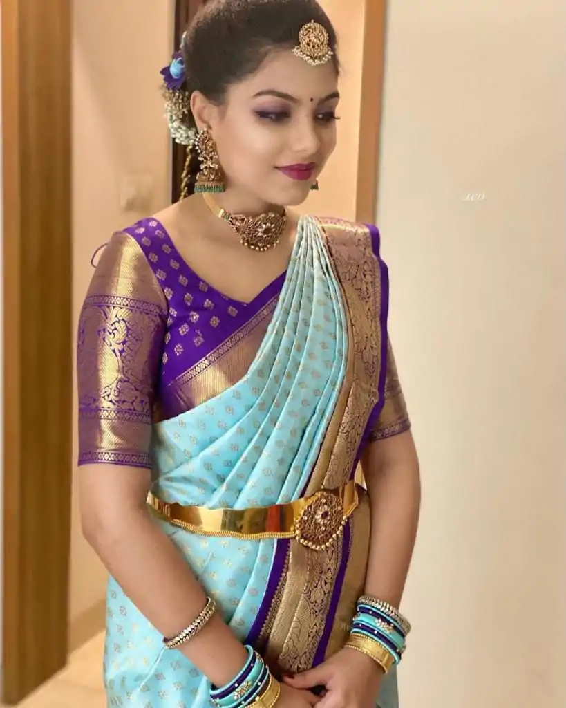 KP 4015 Blue Color Soft Lichi Silk Jacquard On All Over Saree Casual, Party Wear, Wedding, Events Etc. Expected Delivery 4-6 Working Days @1499/- | Bollywood Sarees, Creative Sarees, Designer Sarees, Embroidered Sarees, Ethnic Saree, Modern Digital sarees, Party Wear Sarees, Sarees