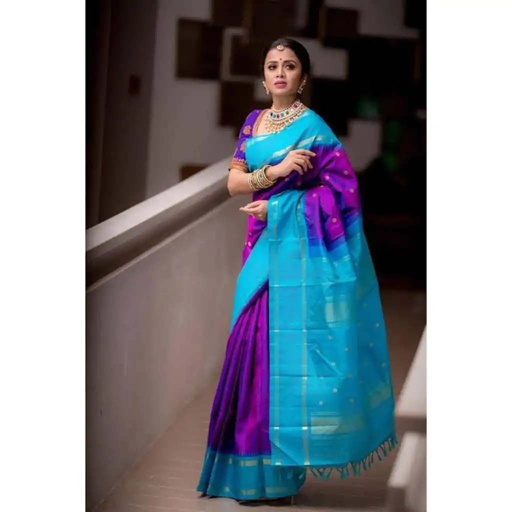 KP 3068 Purple Color Soft Lichi Silk Jacquard On All Over Saree Casual, Party Wear, Wedding, Events Etc. Expected Delivery 4-6 Working Days @1499/- | Bollywood Sarees, Creative Sarees, Designer Sarees, Embroidered Sarees, Ethnic Saree, Modern Digital sarees, Party Wear Sarees, Sarees