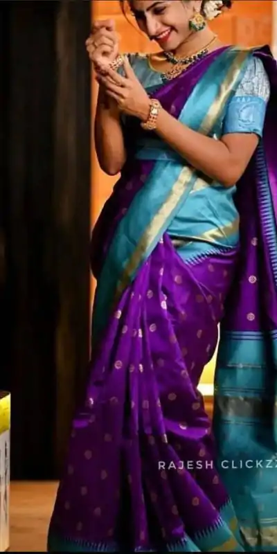 KP 3068 Purple Color Soft Lichi Silk Jacquard On All Over Saree Casual, Party Wear, Wedding, Events Etc. Expected Delivery 4-6 Working Days @1499/- | Bollywood Sarees, Creative Sarees, Designer Sarees, Embroidered Sarees, Ethnic Saree, Modern Digital sarees, Party Wear Sarees, Sarees