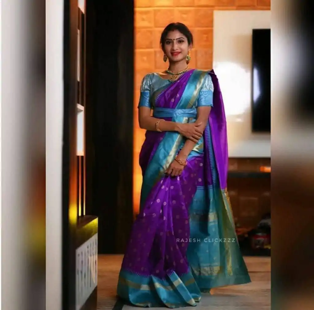 KP 3068 Purple Color Soft Lichi Silk Jacquard On All Over Saree Casual, Party Wear, Wedding, Events Etc. Expected Delivery 4-6 Working Days @1499/- | Bollywood Sarees, Creative Sarees, Designer Sarees, Embroidered Sarees, Ethnic Saree, Modern Digital sarees, Party Wear Sarees, Sarees