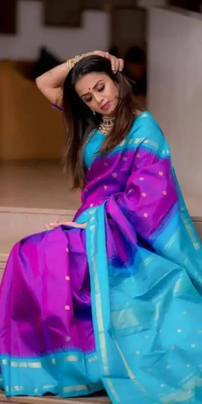 KP 3068 Purple Color Soft Lichi Silk Jacquard On All Over Saree Casual, Party Wear, Wedding, Events Etc. Expected Delivery 4-6 Working Days @1499/- | Bollywood Sarees, Creative Sarees, Designer Sarees, Embroidered Sarees, Ethnic Saree, Modern Digital sarees, Party Wear Sarees, Sarees