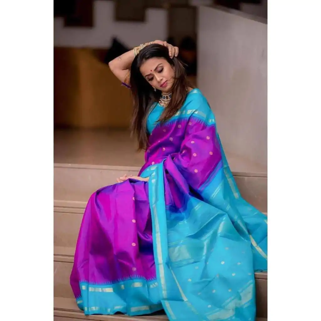 KP 3068 Purple Color Soft Lichi Silk Jacquard On All Over Saree Casual, Party Wear, Wedding, Events Etc. Expected Delivery 4-6 Working Days @1499/- | Bollywood Sarees, Creative Sarees, Designer Sarees, Embroidered Sarees, Ethnic Saree, Modern Digital sarees, Party Wear Sarees, Sarees