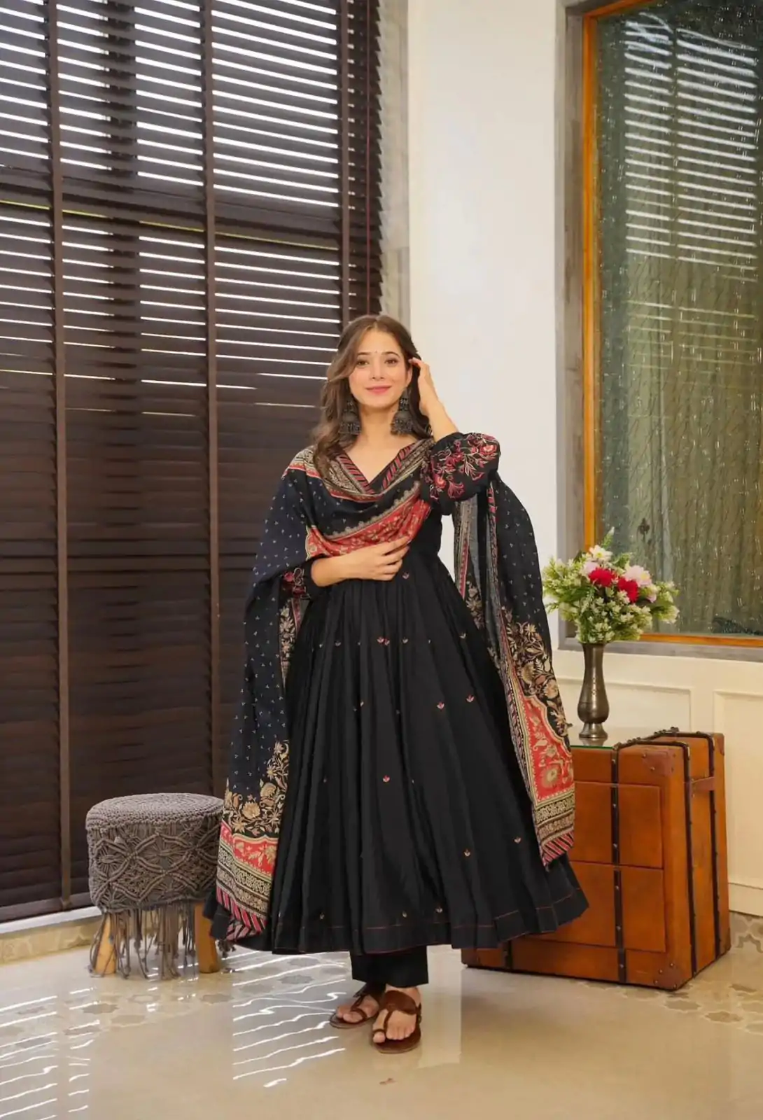 SRK 5171 Black Color Pure Chinnon Silk Embroidery Sequence Salwar Suit Wedding, Party, Festive, Events Expected Delivery 4-6 Working Days @ 1999/- | Jump Suits, Casual Suits, Creative suits, Designer Suits, Palazzo Suits, Party Wear Suits, Patiala Suits, Salwar suit, Straight Suits