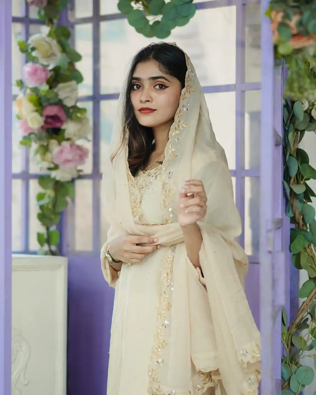 BE 244 Cream Color Organza Cording Embroidery Salwar Suit Wedding, Party, Festive events, etc.  Expected Delivery  4-6 Working Days @1999/- | Casual Suits, Creative suits, Designer Suits, Palazzo Suits, Party Wear Suits, Patiala Suits, Salwar suit, Straight Suits