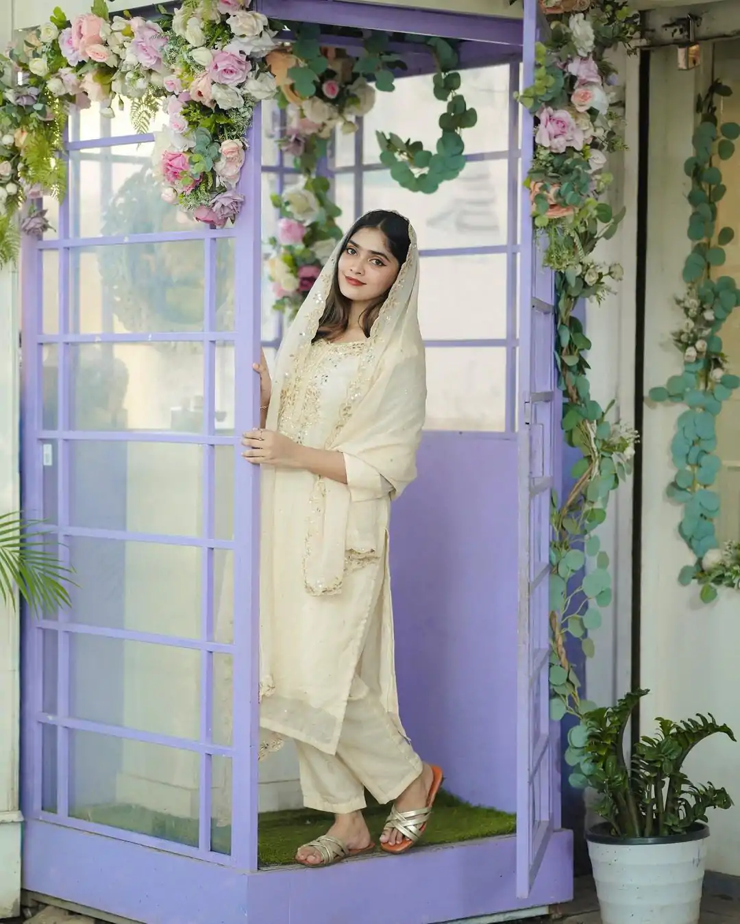 BE 244 Cream Color Organza Cording Embroidery Salwar Suit Wedding, Party, Festive events, etc.  Expected Delivery  4-6 Working Days @1999/- | Casual Suits, Creative suits, Designer Suits, Palazzo Suits, Party Wear Suits, Patiala Suits, Salwar suit, Straight Suits