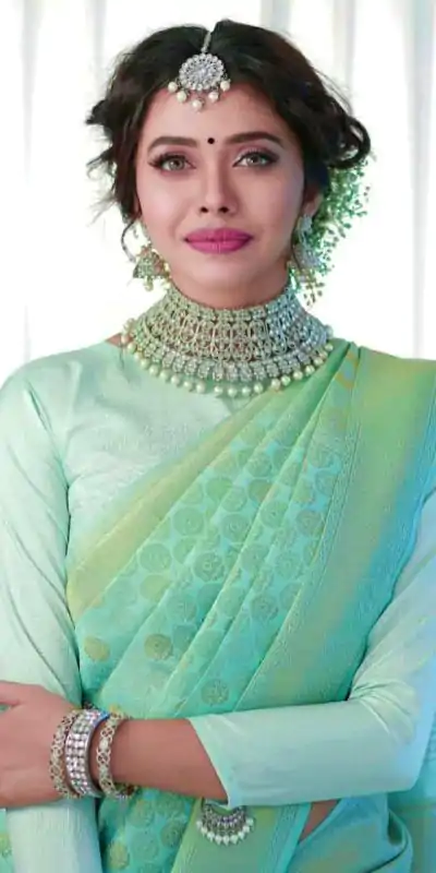 KP 3056 Light Green Color Soft Lichi Silk Jacquard On All Over Saree Casual, Party Wear, Wedding, Events Etc. Expected Delivery 4-6 Working Days @1349/- | Bollywood Sarees, Creative Sarees, Designer Sarees, Embroidered Sarees, Ethnic Saree, Modern Digital sarees, Party Wear Sarees, Sarees