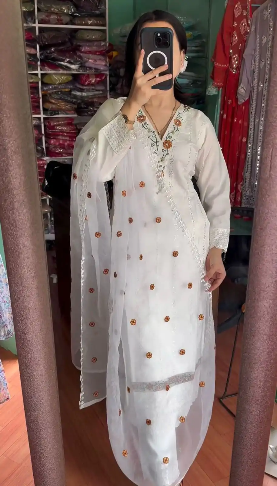 NF 1190 White color Georgette Embroidery Sequence Salwar Suit Casual, Wedding, Party, Festive, Events . Expected Delivery  4-6 Working Days @1999 | Casual Suits, Creative suits, Designer Suits, Palazzo Suits, Party Wear Suits, Patiala Suits, Salwar suit, Straight Suits