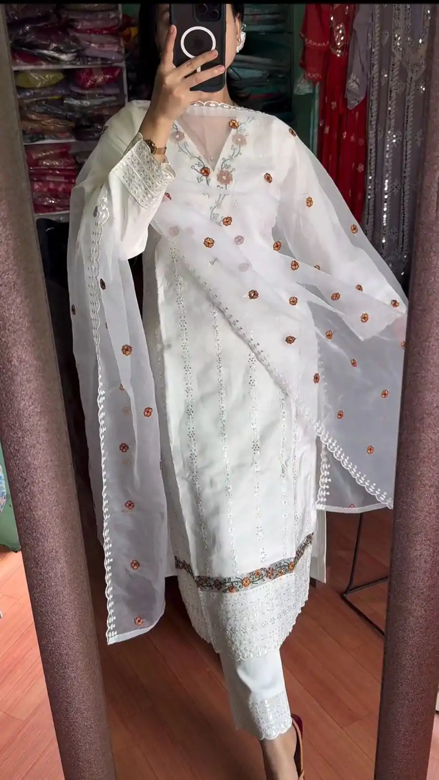 NF 1190 White color Georgette Embroidery Sequence Salwar Suit Casual, Wedding, Party, Festive, Events . Expected Delivery  4-6 Working Days @1999 | Casual Suits, Creative suits, Designer Suits, Palazzo Suits, Party Wear Suits, Patiala Suits, Salwar suit, Straight Suits