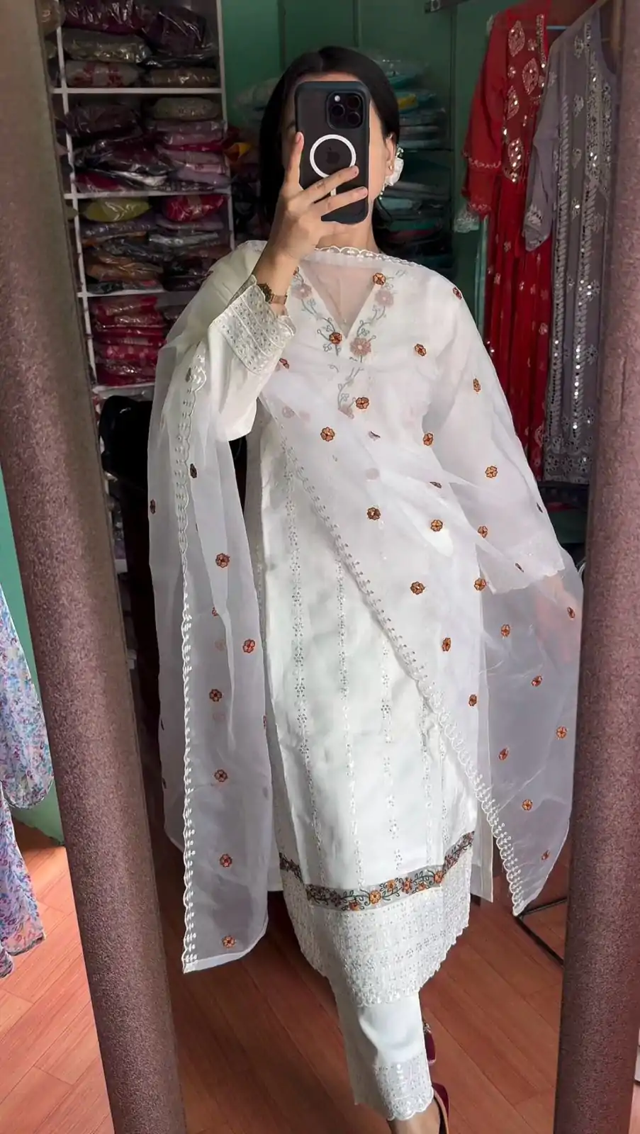 NF 1190 White color Georgette Embroidery Sequence Salwar Suit Casual, Wedding, Party, Festive, Events . Expected Delivery  4-6 Working Days @1999 | Casual Suits, Creative suits, Designer Suits, Palazzo Suits, Party Wear Suits, Patiala Suits, Salwar suit, Straight Suits