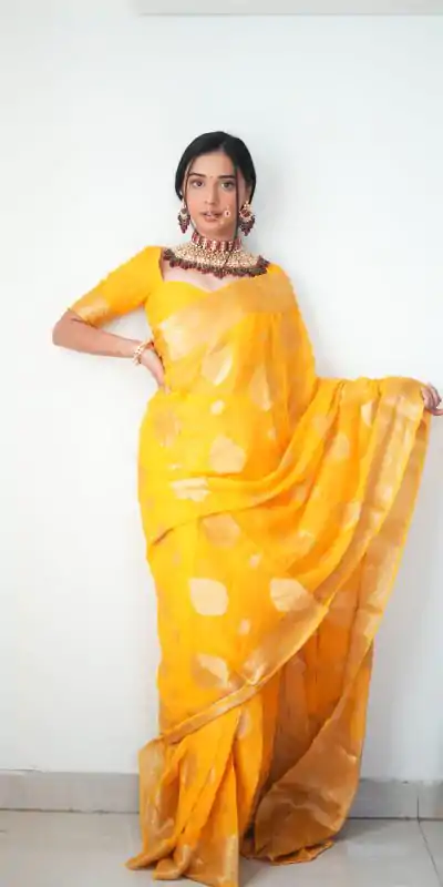 SC 145 Yellow Color Pure Soft Cotton Zari patta All Over Saree , Party Wear, Events, Festivals Expected Delivery 4-6 Working Days 1399/- | Bollywood Sarees, Creative Sarees, Designer Sarees, Embroidered Sarees, Ethnic Saree, Modern Digital sarees, Party Wear Sarees, Sarees