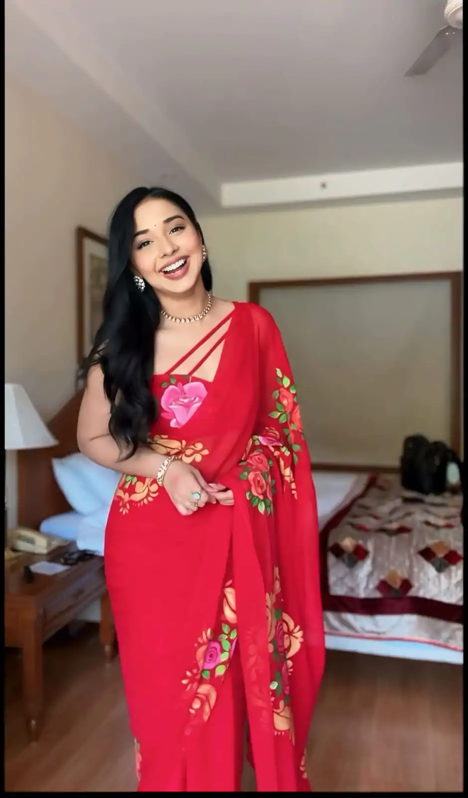 SC 278 Red Color Pure Soft Georgette Silk Design All Over Saree , Party Wear, Events, Festivals Expected Delivery 4-6 Working Days 1599/- | Bollywood Sarees, Creative Sarees, Designer Sarees, Embroidered Sarees, Ethnic Saree, Modern Digital sarees, Party Wear Sarees, Sarees