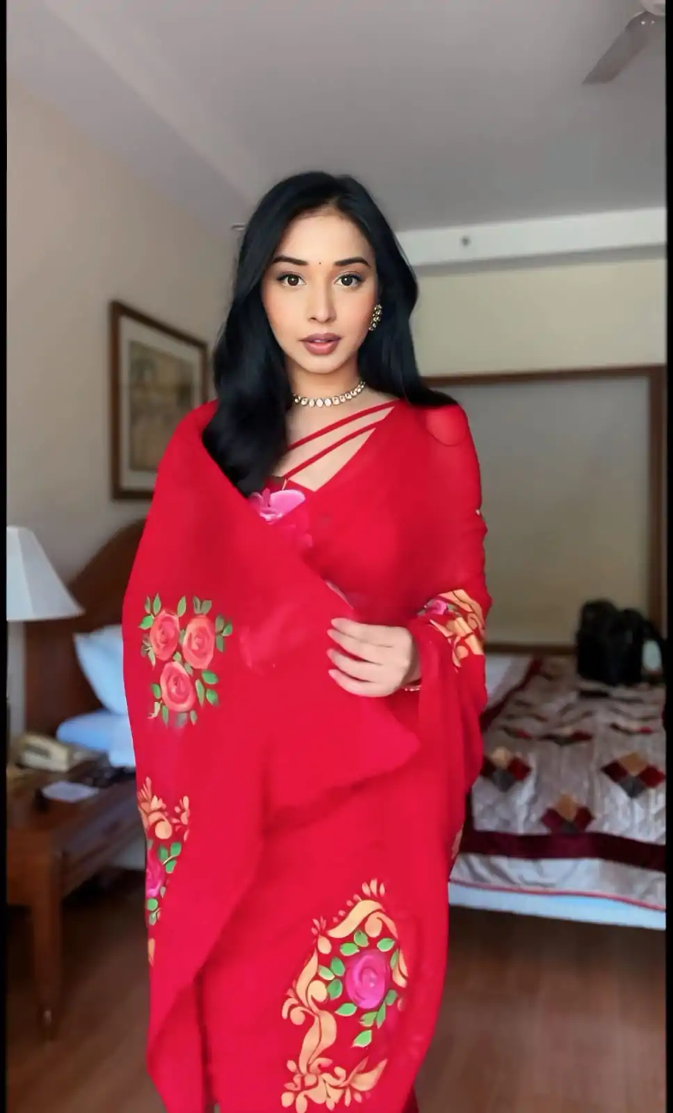 SC 278 Red Color Pure Soft Georgette Silk Design All Over Saree , Party Wear, Events, Festivals Expected Delivery 4-6 Working Days 1599/- | Bollywood Sarees, Creative Sarees, Designer Sarees, Embroidered Sarees, Ethnic Saree, Modern Digital sarees, Party Wear Sarees, Sarees