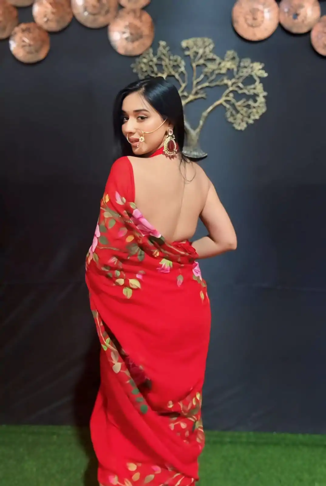 SC 278 Red Color Pure Soft Georgette Silk Design All Over Saree , Party Wear, Events, Festivals Expected Delivery 4-6 Working Days 1599/- | Bollywood Sarees, Creative Sarees, Designer Sarees, Embroidered Sarees, Ethnic Saree, Modern Digital sarees, Party Wear Sarees, Sarees