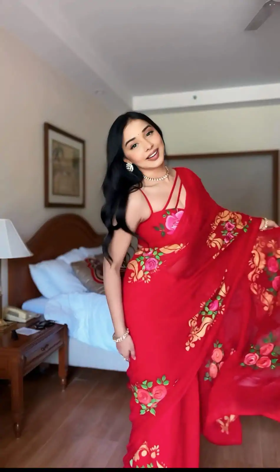 SC 278 Red Color Pure Soft Georgette Silk Design All Over Saree , Party Wear, Events, Festivals Expected Delivery 4-6 Working Days 1599/- | Bollywood Sarees, Creative Sarees, Designer Sarees, Embroidered Sarees, Ethnic Saree, Modern Digital sarees, Party Wear Sarees, Sarees