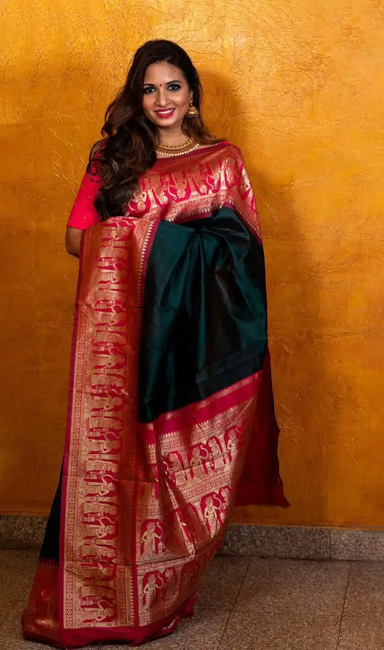 KP 2031 Green Color Soft Lichi Silk Jacquard On All Over Saree Casual, Party Wear, Wedding, Events Etc. Expected Delivery 4-6 Working Days @1449/- | Bollywood Sarees, Creative Sarees, Designer Sarees, Embroidered Sarees, Ethnic Saree, Modern Digital sarees, Party Wear Sarees, Sarees