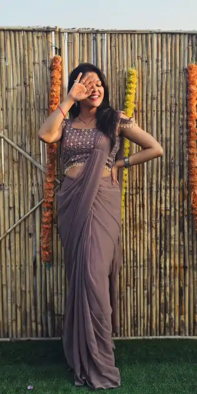 RANGILA Grey Color Faux Georgette Sequence Embroidery Saree Casual, Party Wear, Wedding, Events, Etc. Expected Delivery 4-6 Working Days 1899/- | Bollywood Sarees, Creative Sarees, Designer Sarees, Embroidered Sarees, Ethnic Saree, Modern Digital sarees, Party Wear Sarees, Sarees