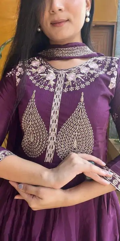 Ram 010 Purple Color Chinon Heavy Embroidery Work Lehenga Choli Casual, Wedding, Festive, Events Expected Delivery 4-6 Working Days @2049/- | Bollywood Lehenga, Creative Lehenga, Designer Lehenga, Embroidered Lehenga, Lehenga, Party Wear Lehenga