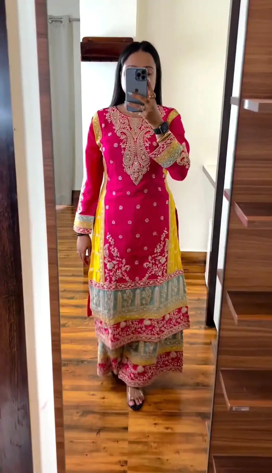 KD 1468 Pink Chinon Silk Sequence Work Salwar Suit Casual, Party, Festive, Events Wedding Etc.  Expected Delivery 4-6 Working Days @3149/- | Casual Suits, Creative suits, Designer Suits, Palazzo Suits, Party Wear Suits, Salwar suit, Straight Suits