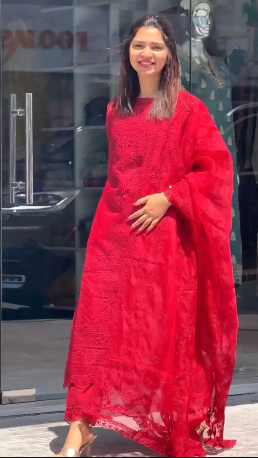 AD 161 Red Color Georgette Embroidery Work Sharara Suit Casual, Wedding, Party, Festive, Events Etc. Expected Delivery 4-6 Working Days @2049/- | Jump Suits, Casual Suits, Creative suits, Designer Suits, Palazzo Suits, Party Wear Suits, Patiala Suits, Salwar suit, Straight Suits