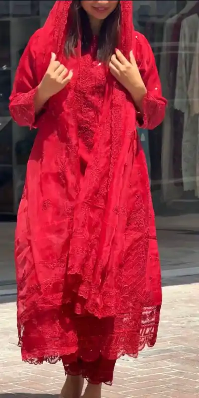 AD 161 Red Color Georgette Embroidery Work Sharara Suit Casual, Wedding, Party, Festive, Events Etc. Expected Delivery 4-6 Working Days @2049/- | Jump Suits, Casual Suits, Creative suits, Designer Suits, Palazzo Suits, Party Wear Suits, Patiala Suits, Salwar suit, Straight Suits