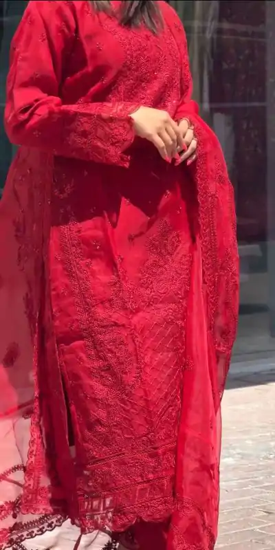 AD 161 Red Color Georgette Embroidery Work Sharara Suit Casual, Wedding, Party, Festive, Events Etc. Expected Delivery 4-6 Working Days @2049/- | Jump Suits, Casual Suits, Creative suits, Designer Suits, Palazzo Suits, Party Wear Suits, Patiala Suits, Salwar suit, Straight Suits