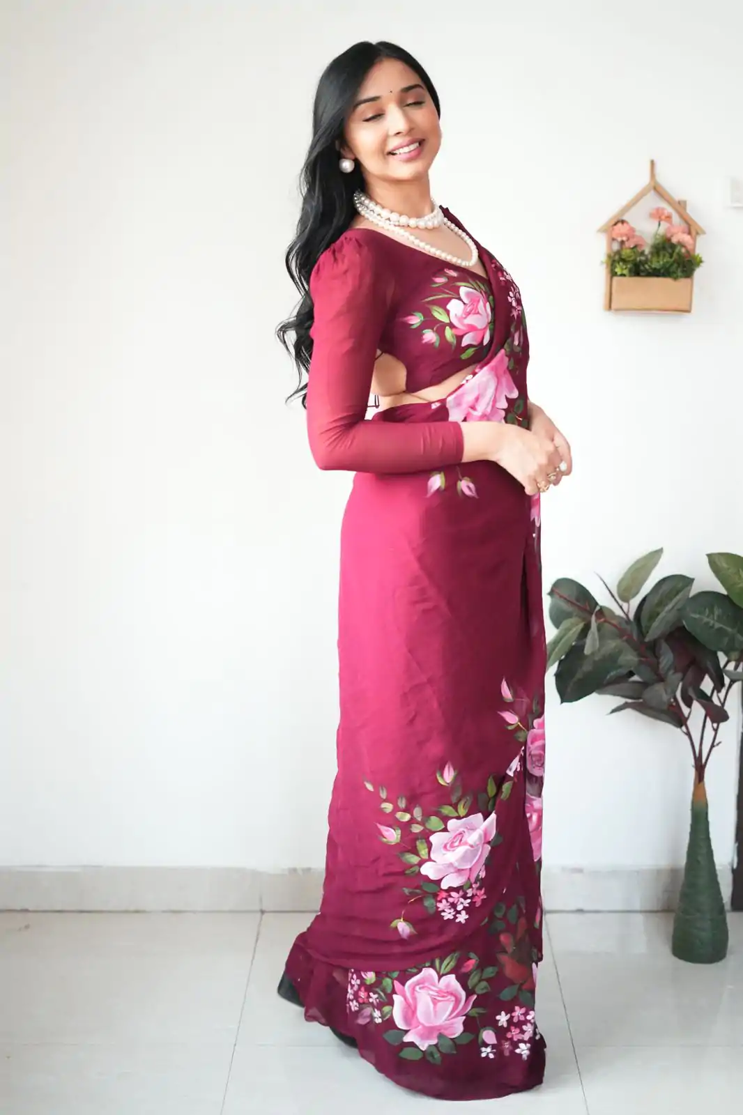 SC 283 Red Color Pure Soft Georgette Silk Design All Over Saree , Party Wear, Events, Festivals Expected Delivery 4-6 Working Days 1599/- | Bollywood Sarees, Creative Sarees, Designer Sarees, Embroidered Sarees, Ethnic Saree, Modern Digital sarees, Party Wear Sarees, Sarees