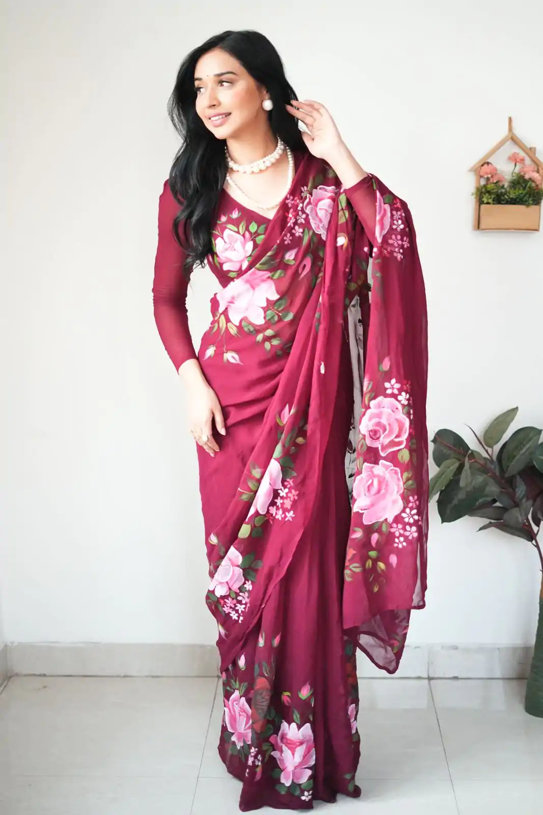 SC 283 Red Color Pure Soft Georgette Silk Design All Over Saree , Party Wear, Events, Festivals Expected Delivery 4-6 Working Days 1599/- | Bollywood Sarees, Creative Sarees, Designer Sarees, Embroidered Sarees, Ethnic Saree, Modern Digital sarees, Party Wear Sarees, Sarees