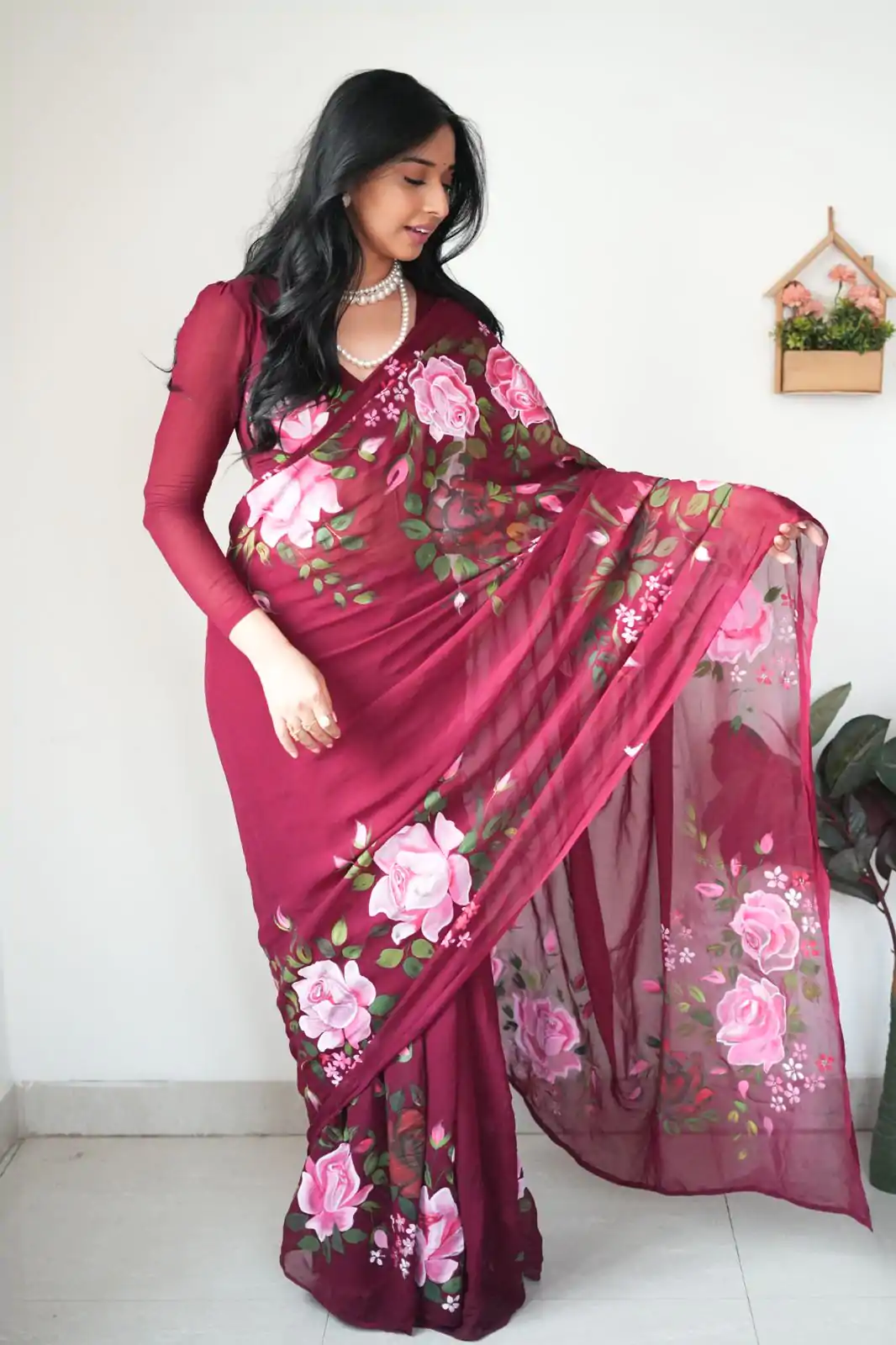 SC 283 Red Color Pure Soft Georgette Silk Design All Over Saree , Party Wear, Events, Festivals Expected Delivery 4-6 Working Days 1599/- | Bollywood Sarees, Creative Sarees, Designer Sarees, Embroidered Sarees, Ethnic Saree, Modern Digital sarees, Party Wear Sarees, Sarees