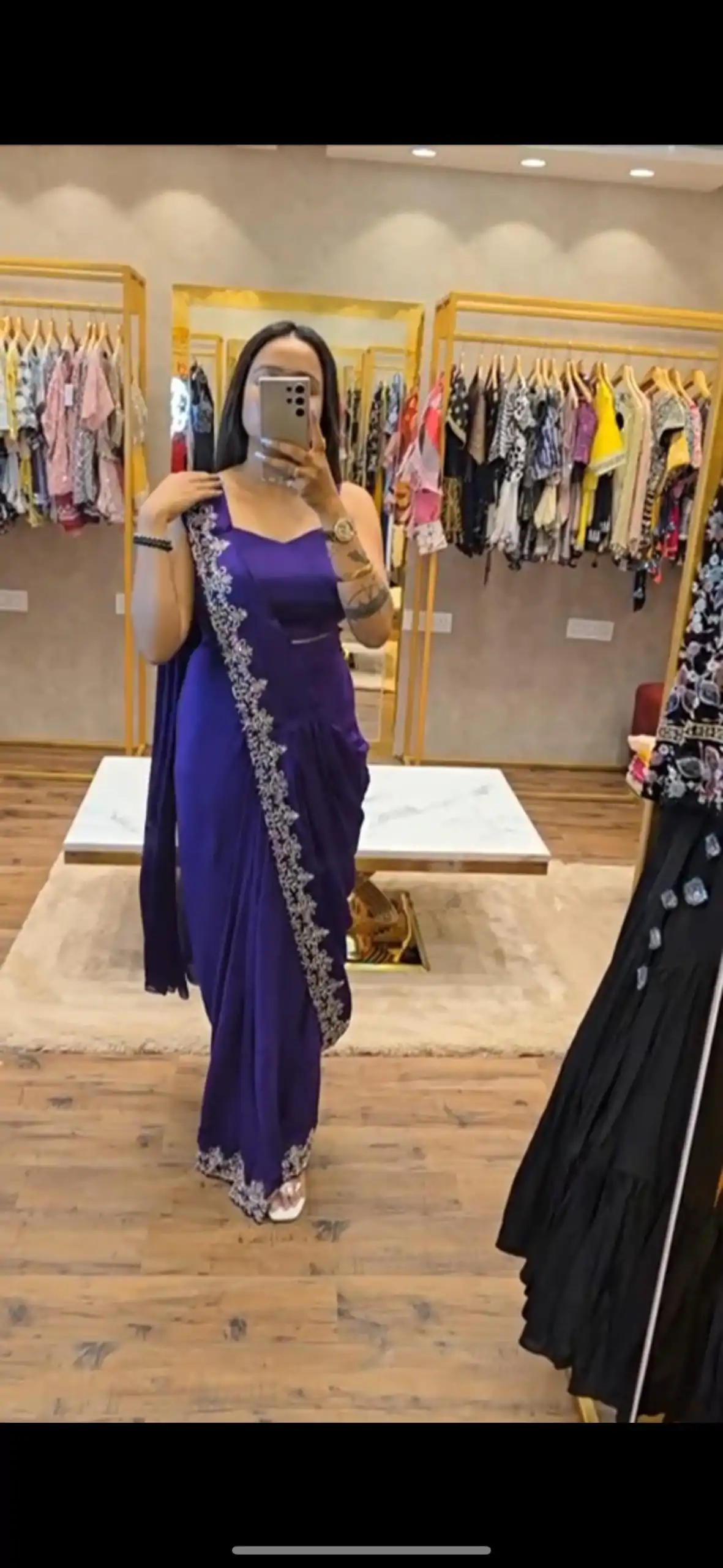 ST 1054 Royal Blue Color Chinon Embroidery Work Koti And Saree Casual, Wedding, Party, Festive, Events Etc. Expected Delivery 4-6 Working Days @2399/- | Bollywood Sarees, Creative Sarees, Designer Sarees, Embroidered Sarees, Ethnic Saree, Modern Digital sarees, Party Wear Sarees, Sarees