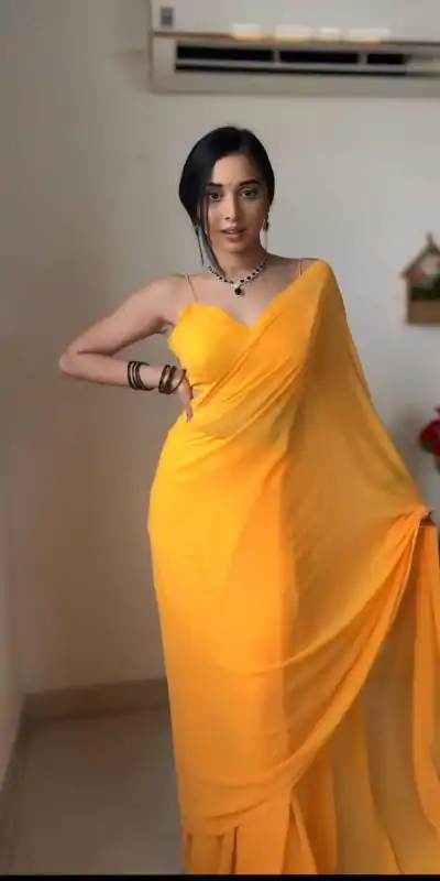   SC 192 Yellow Color Pure Soft Georgette Silk Design All Over Saree , Party Wear, Events, Festivals Expected Delivery 4-6 Working Days 1499/- | Bollywood Sarees, Creative Sarees, Designer Sarees, Embroidered Sarees, Ethnic Saree, Modern Digital sarees, Party Wear Sarees, Sarees