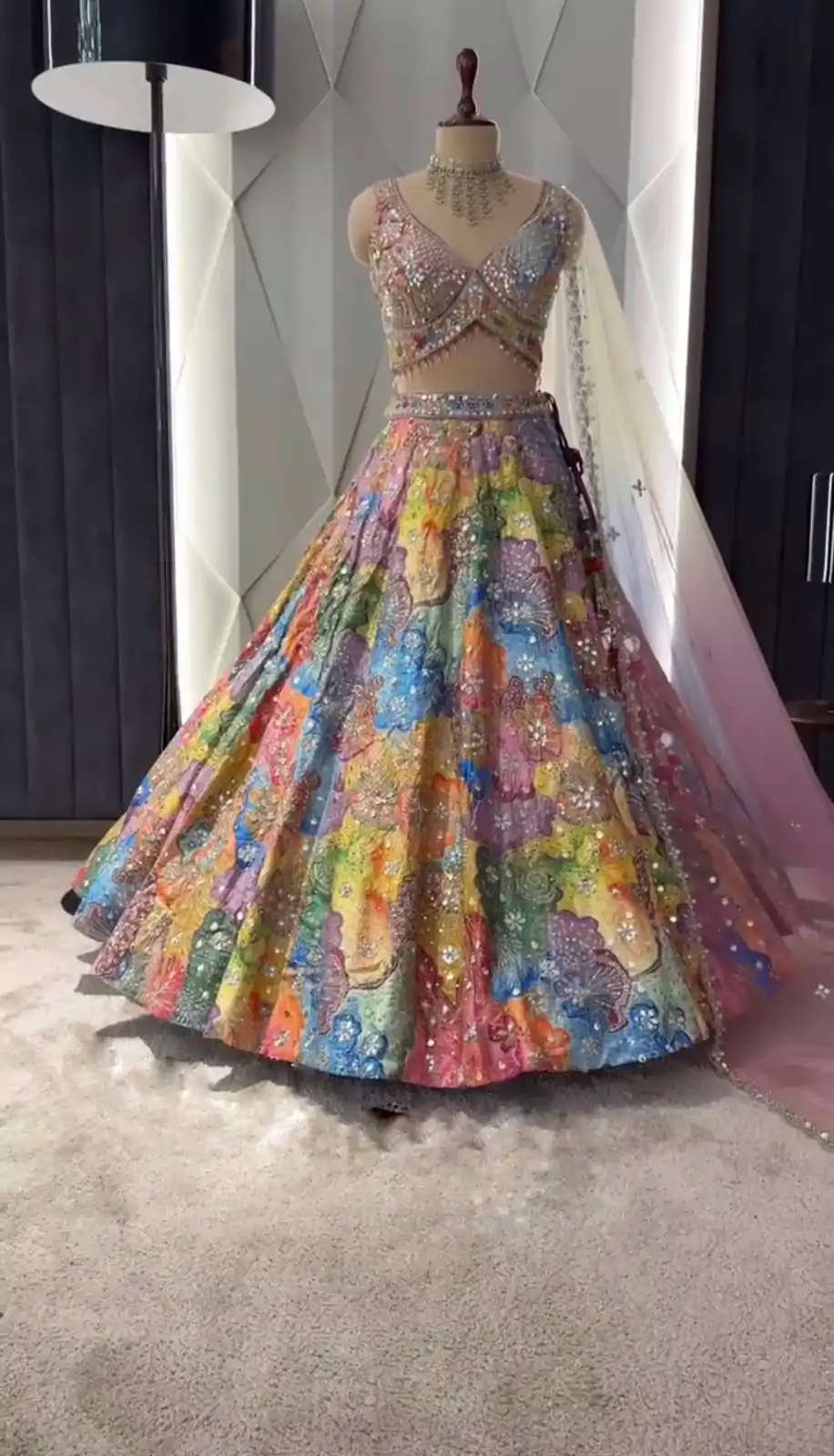BD 1609 Malty Color Satin Silk Embroidered Lehenga Choli Casual, Wedding, Festive, Events Expected Delivery 4-6 Working Days @3049/- | Bollywood Lehenga, Creative Lehenga, Designer Lehenga, Embroidered Lehenga, Lehenga, Party Wear Lehenga