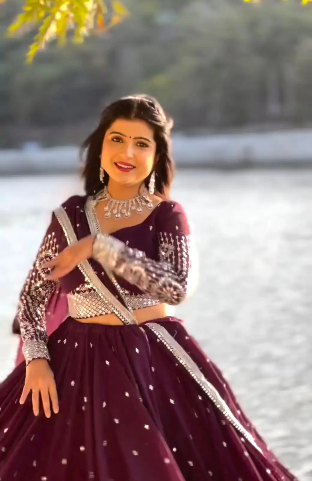Ram 012 Maroon Color Georgette Sequence Thread Lehenga Choli Casual, Wedding, Festive, Events Expected Delivery 4-6 Working Days @2649/- | Bollywood Lehenga, Creative Lehenga, Designer Lehenga, Embroidered Lehenga, Lehenga, Party Wear Lehenga