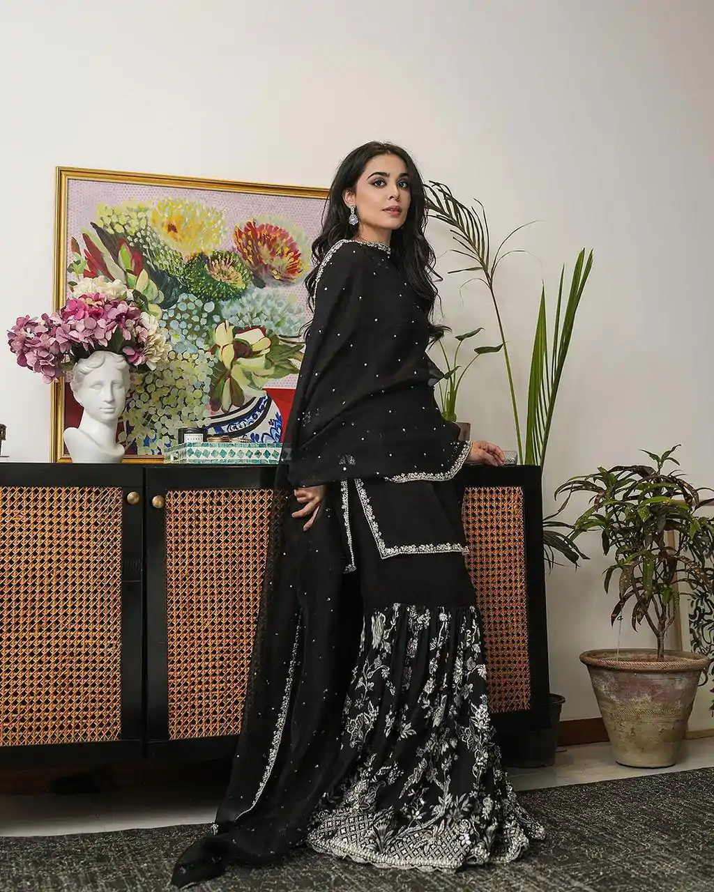 RTC 5718 Black Color Foix Georgette Thread Sequence Work Salwar Suit Wedding, Party, Festive, Events Etc. Expected Delivery 4-6 Working Days @2099/- | Jump Suits, Casual Suits, Creative suits, Designer Suits, Palazzo Suits, Party Wear Suits, Patiala Suits, Salwar suit, Straight Suits