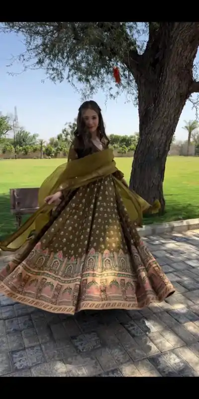 KD 1467 Mehndi Faux Georgette Thread Anarkali Suit Casual, Party, Wedding, Festive, Events Etc.  Expected Delivery  4-6 Working Days @2399/- Only | Anarkali Suits, Bollywood Anarkali, Creative-Anarkali, Designer Anarkali, Embroidered Anarkali, Party Wear Anarkali