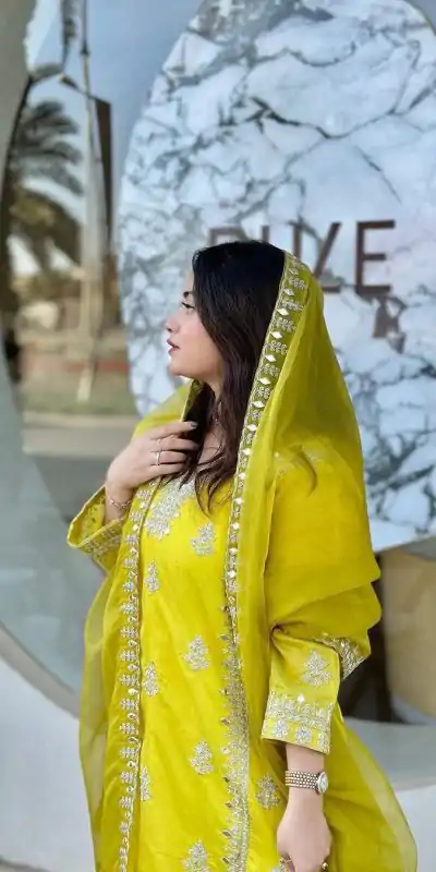 LG 1758 Yellow color Raj wadi Silk Cording Embroidery Salwar Suit Casual, Wedding, Party, Festive, Events . Expected Delivery 4-6 Working Days @1999/- | Casual Suits, Creative suits, Designer Suits, Palazzo Suits, Party Wear Suits, Patiala Suits, Salwar suit, Straight Suits