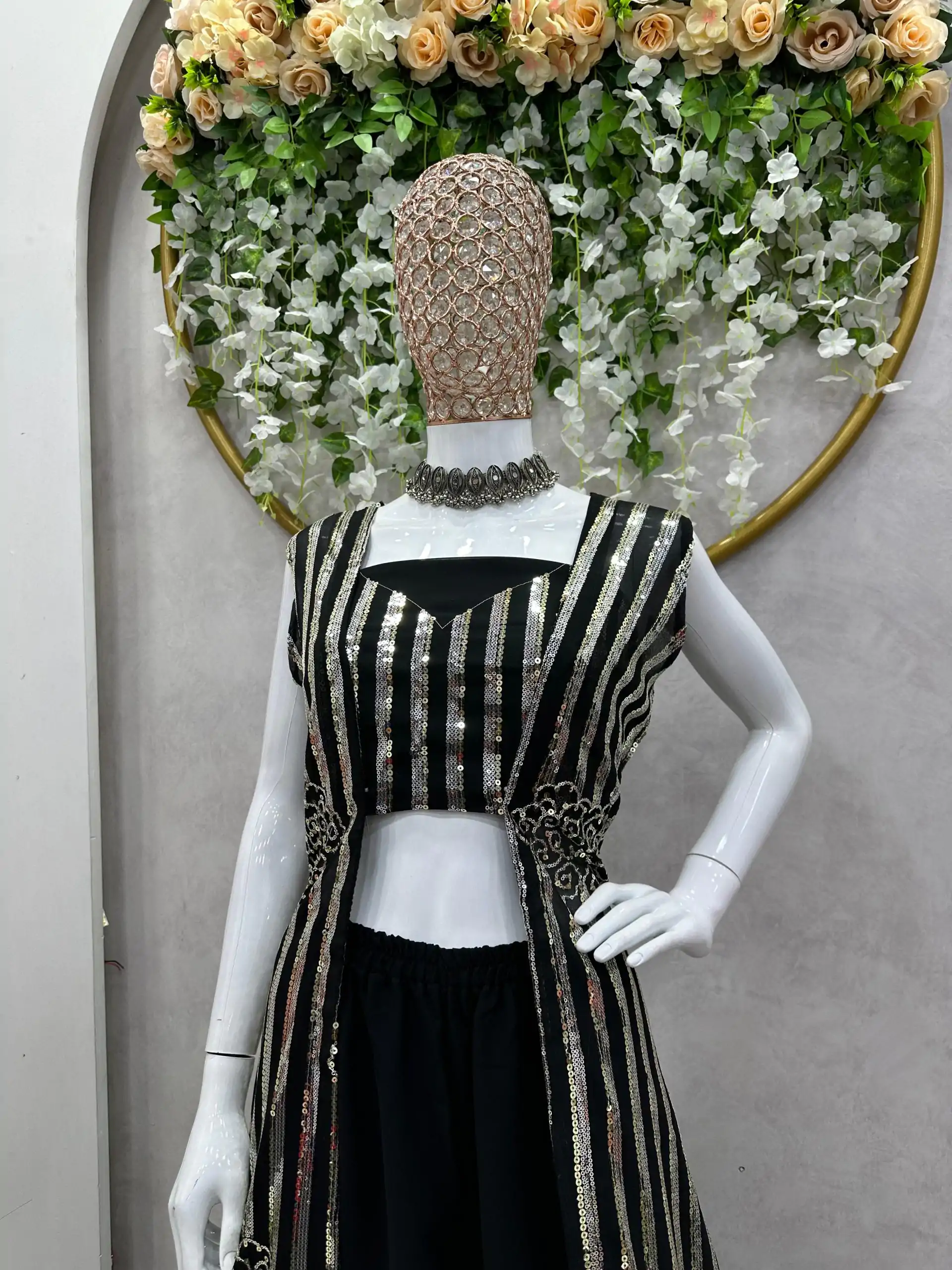 RTC 5717 Black Color Foix Georgette Thread Sequence Work Salwar Suit Wedding, Party, Festive, Events Etc. Expected Delivery 4-6 Working Days @2199/- | Jump Suits, Casual Suits, Creative suits, Designer Suits, Palazzo Suits, Party Wear Suits, Patiala Suits, Salwar suit, Straight Suits
