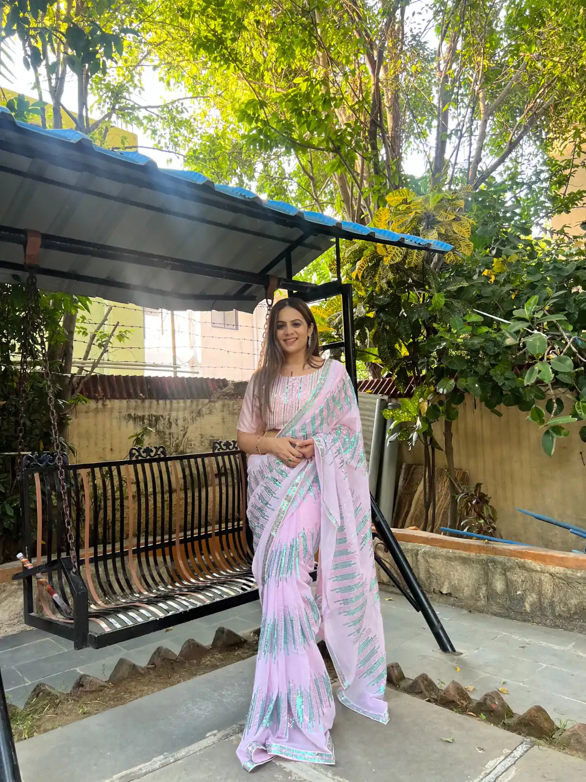 JR 574 Light Violet Color Georgette Sequence Lace border Work Saree Casual, Wedding, Festive, Events Expected Delivery 4-6 Working Days @1699/- | Bollywood Sarees, Creative Sarees, Designer Sarees, Embroidered Sarees, Ethnic Saree, Modern Digital sarees, Party Wear Sarees, Sarees