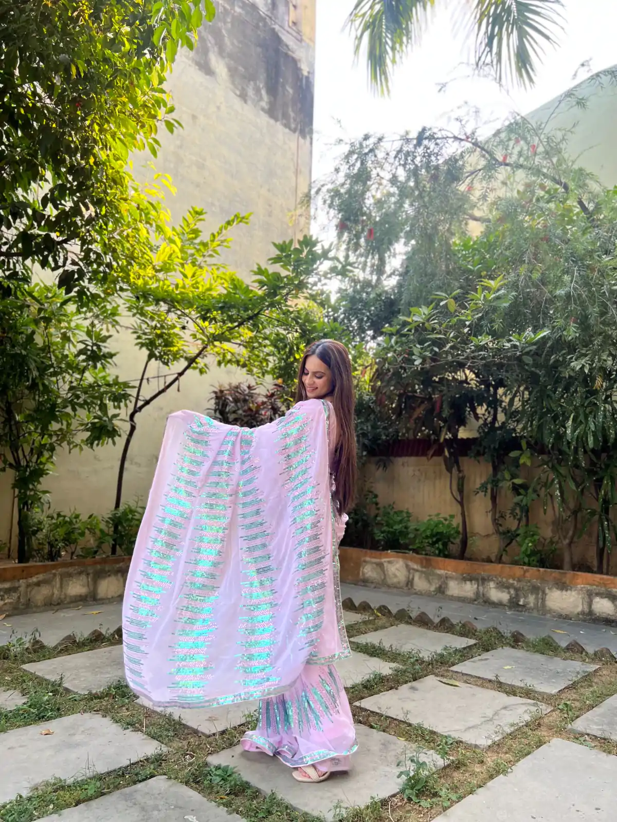 JR 574 Light Violet Color Georgette Sequence Lace border Work Saree Casual, Wedding, Festive, Events Expected Delivery 4-6 Working Days @1699/- | Bollywood Sarees, Creative Sarees, Designer Sarees, Embroidered Sarees, Ethnic Saree, Modern Digital sarees, Party Wear Sarees, Sarees