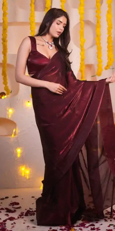 SC 241 Maroon Color Soft Fancy Tabby Design All Over Saree Party Wear, Events, Festivals Expected Delivery 4-6 Working Days 1999/- | Bollywood Sarees, Creative Sarees, Designer Sarees, Embroidered Sarees, Ethnic Saree, Modern Digital sarees, Party Wear Sarees, Sarees