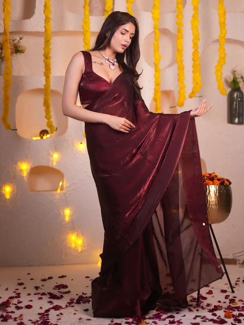  SC 241 Maroon Color Soft Fancy Tabby Design All Over Saree Party Wear, Events, Festivals Expected Delivery 4-6 Working Days 1999/- | Bollywood Sarees, Creative Sarees, Designer Sarees, Embroidered Sarees, Ethnic Saree, Modern Digital sarees, Party Wear Sarees, Sarees